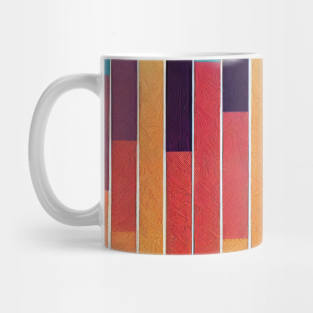 Geometric textile pattern design Mug